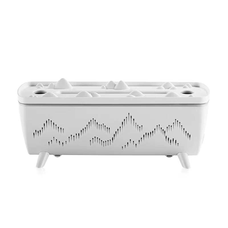 Transform Your Space with the Dual Nozzles Jellyfish Aroma Diffuser - Electric Air Humidifier with Flame Light and Essential Oil Aromatherapy