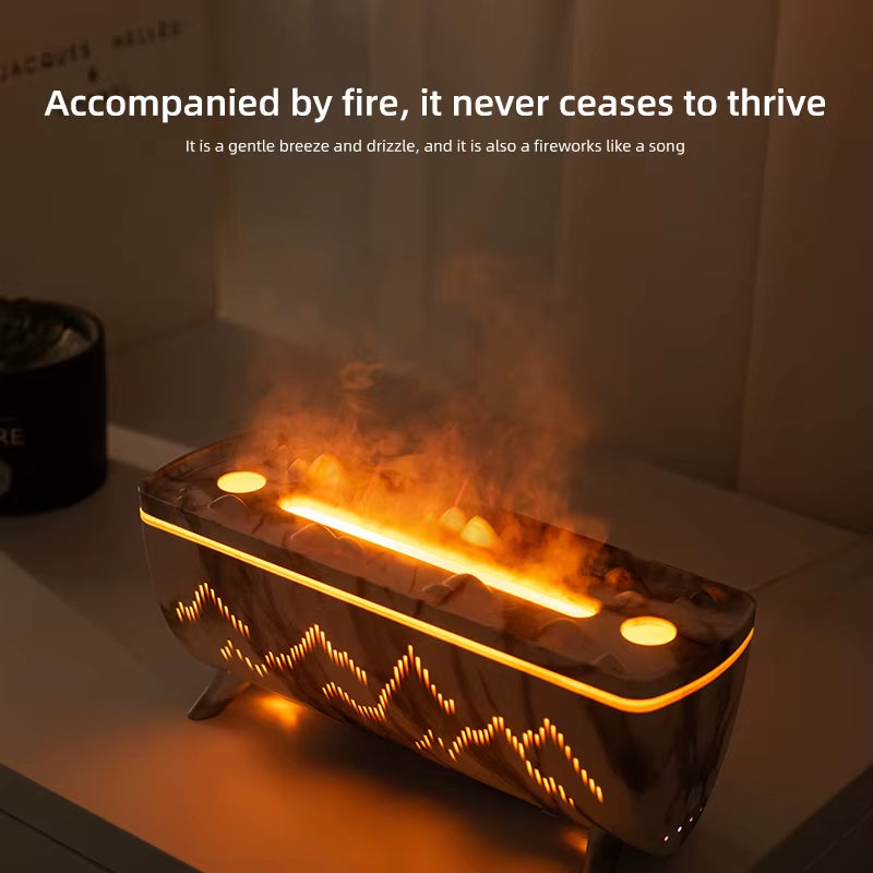 Transform Your Space with the Dual Nozzles Jellyfish Aroma Diffuser - Electric Air Humidifier with Flame Light and Essential Oil Aromatherapy