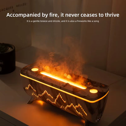 Transform Your Space with the Dual Nozzles Jellyfish Aroma Diffuser - Electric Air Humidifier with Flame Light and Essential Oil Aromatherapy